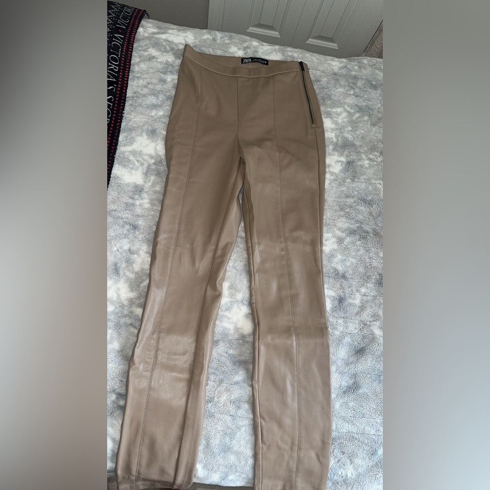 Zara leather pants